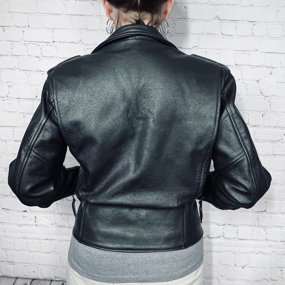 🚫SOLD |•HARLEY-DAVIDSON•| Awesome HD Black Leather Jacket - Picture 8 of 15